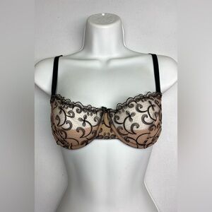 Cosabella BLK/TAN Unlined Underwire, 34C *P1079
